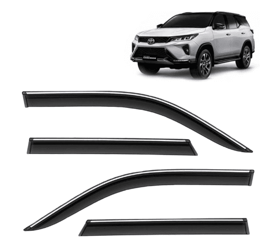 Chrome Lining Door Visor - Toyota Fortuner (Set of 4)