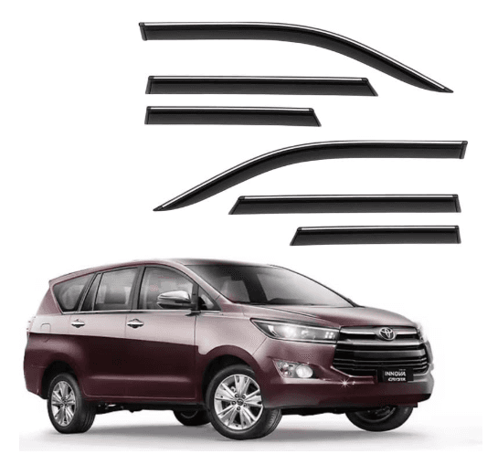 Chrome Lining Door Visor - Innova Crysta (Set of 6)