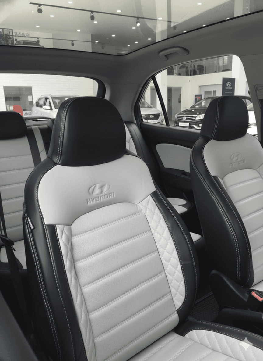 Premium Leather Seat Covers - Hyundai Exter