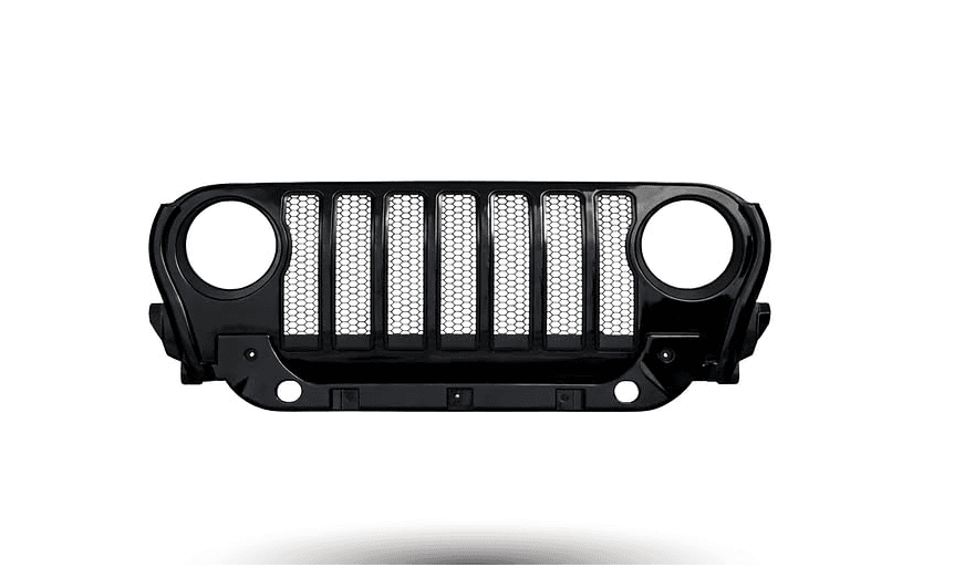 Wrangler Style Front Grill for Thar 3 Door, Stealth Black